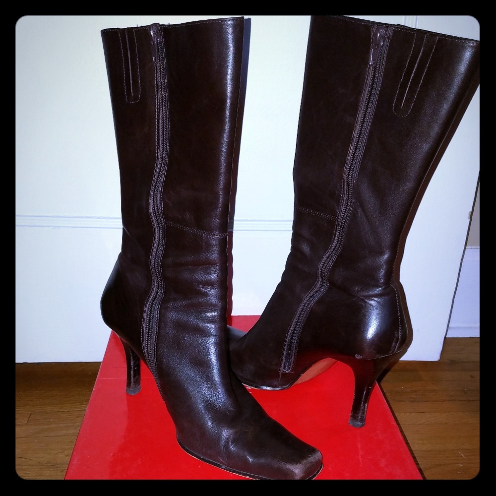 Guess Calf-Height Heeled Boots